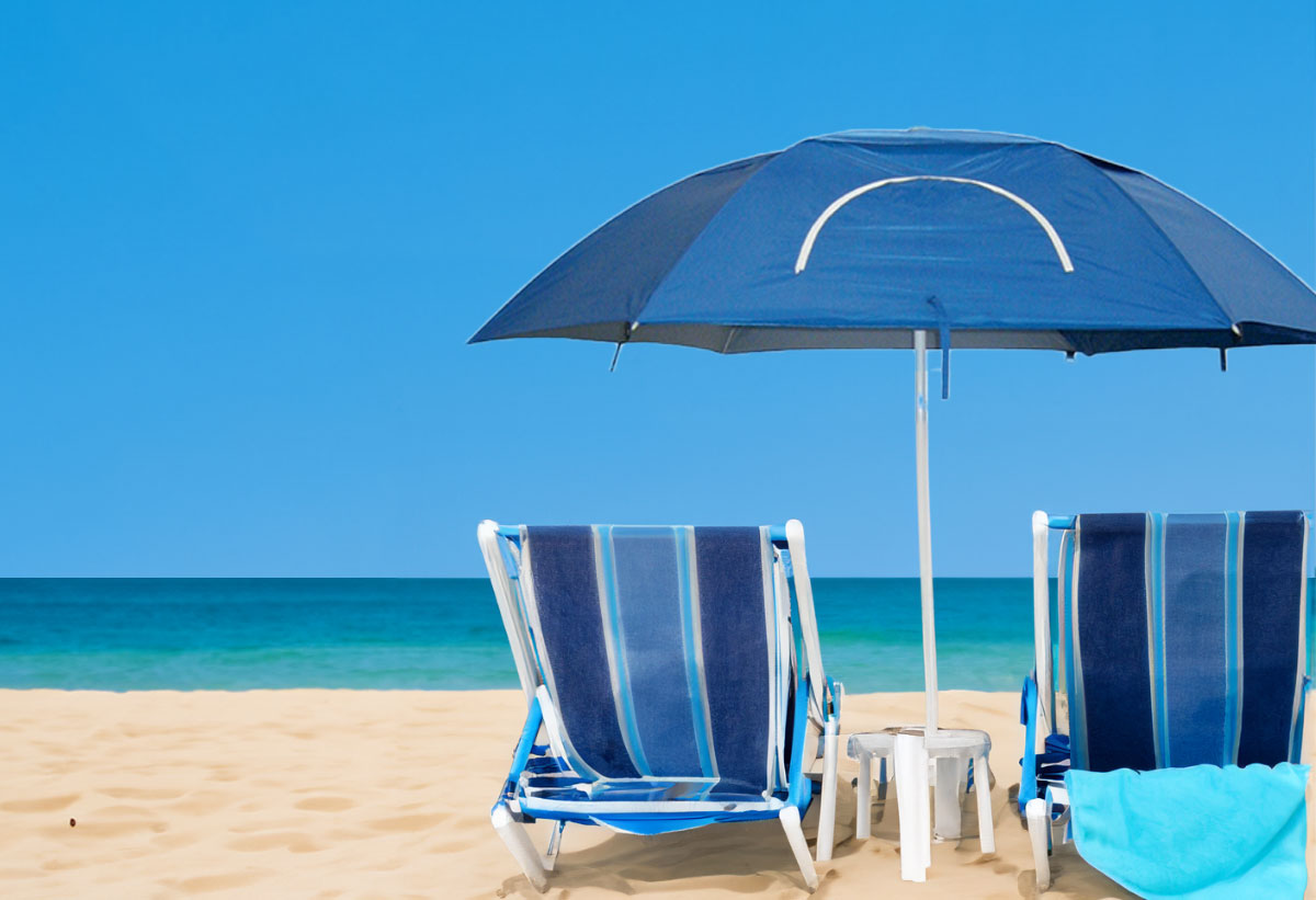 Απεικονίζεται η ομπρέλα 